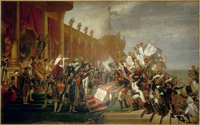 Jacques-Louis David The Army takes an Oath to the Emperor after the Distribution of Eagles, 5 December 1804 china oil painting image